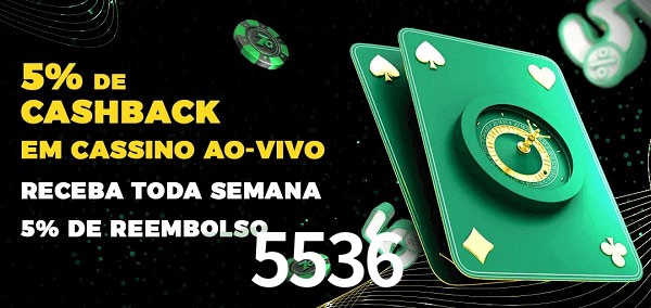 Promoções do cassino ao Vivo 5536